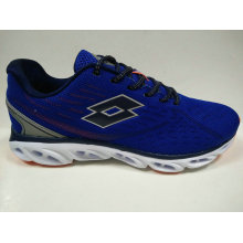 Dark Blue Breathable Chaussures de jogging à lacets pour hommes